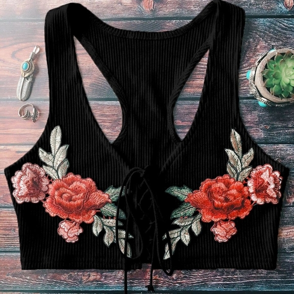 tyanajasmyn Jackets & Blazers - Red Rose black vest